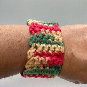 Rasta Jamaican Crochet Stretch Bracelet UNISEX